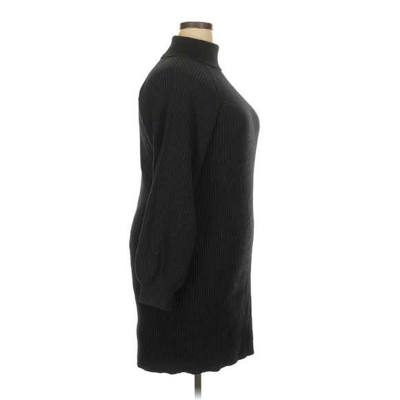 Anthropologie One Sleeve Turtleneck Sweater Dress - Size 2X - NWT Retail: $168 - Picture 4 of 8